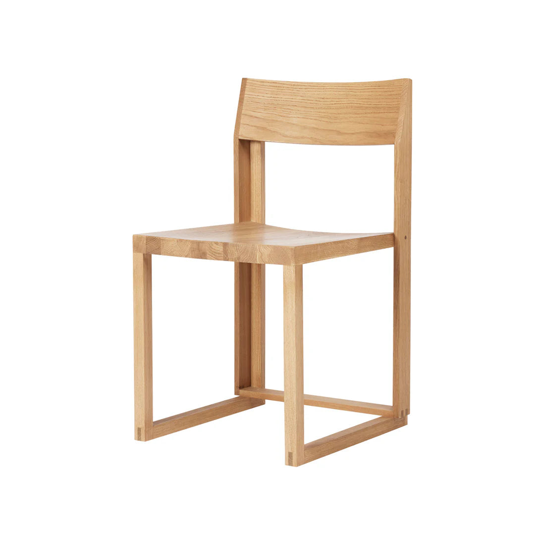 KRISTINA DAM studio Chair Καρέκλα Outline Warm, Lacquered oak/Walnut W46 x D46 x H80 cm, SH46 x SD45,5 cm KRISTINA DAM