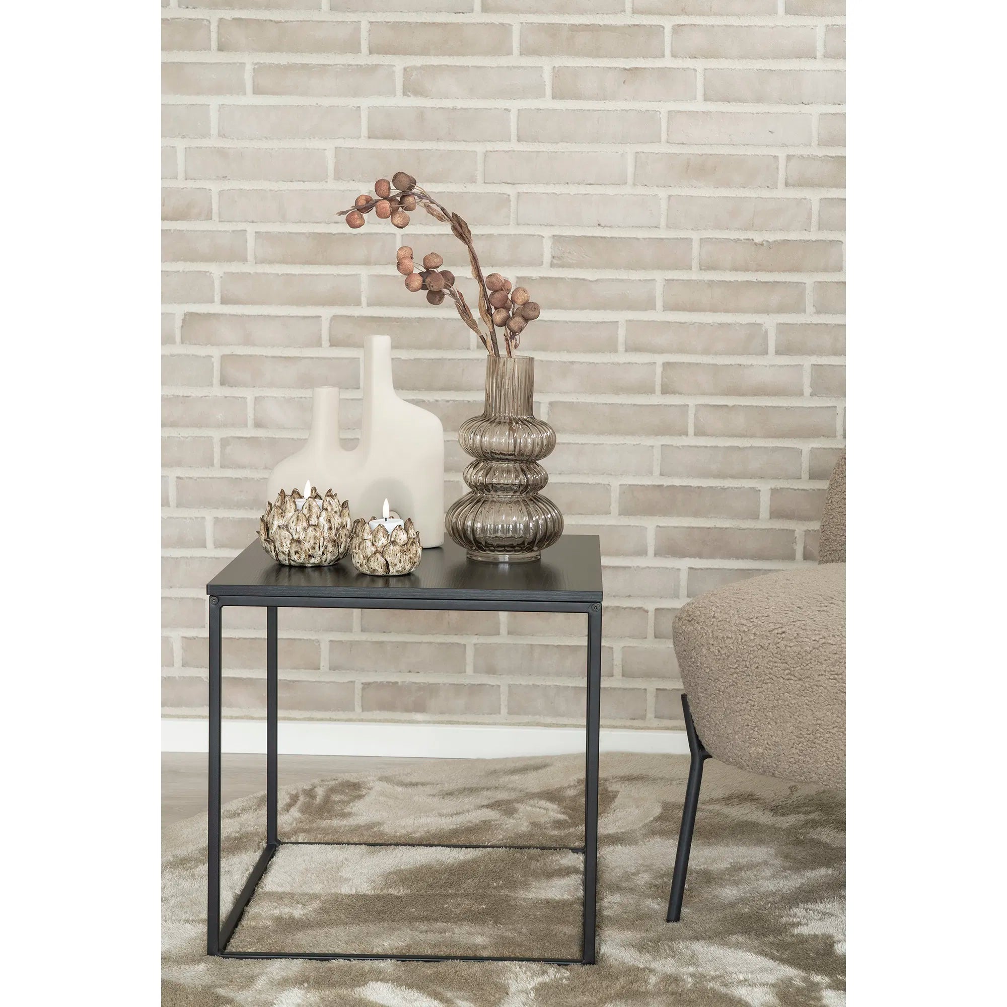 Βάζο Vase - Κεραμικό Μπεζ 23,5x8x27 cm HOUSE NORDIC
