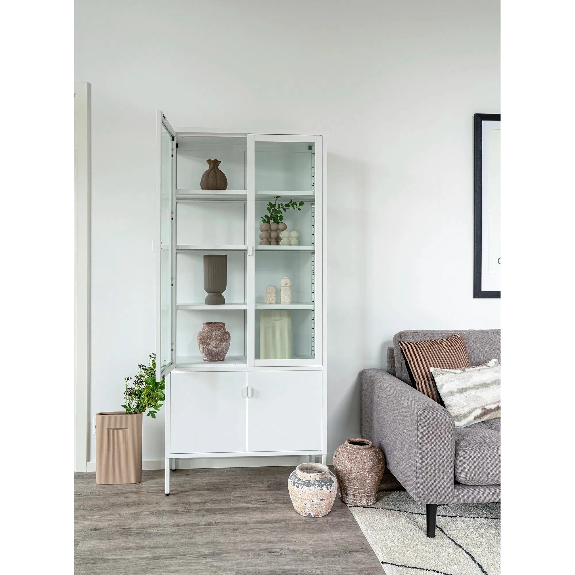 HOUSE NORDIC ΒΑΖΟ Βάζο Line Κεραμικό Παστέλ Καφέ W24 x L8,5 x H35,5 cm HOUSE NORDIC