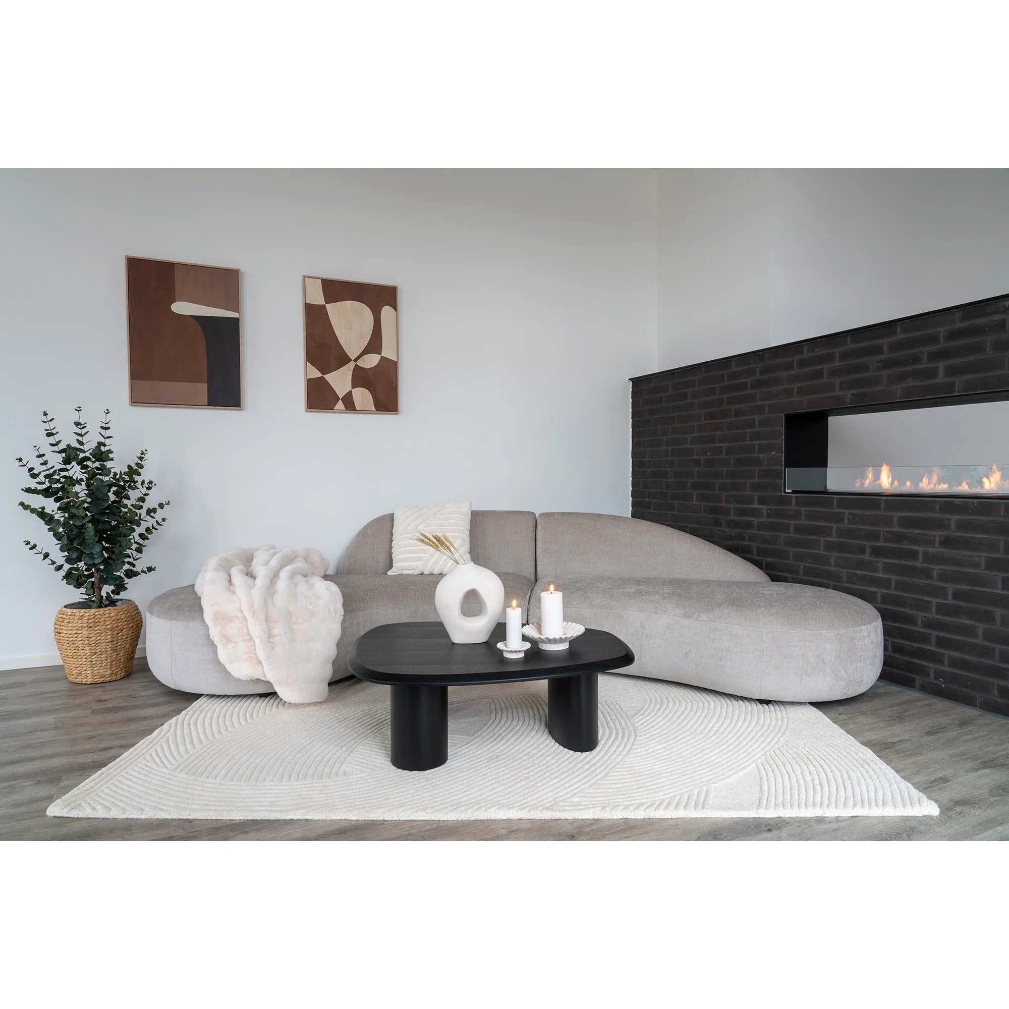 Βάζο Κεραμικό Άσπρο 24x10,5x27,8 cm HOUSE NORDIC