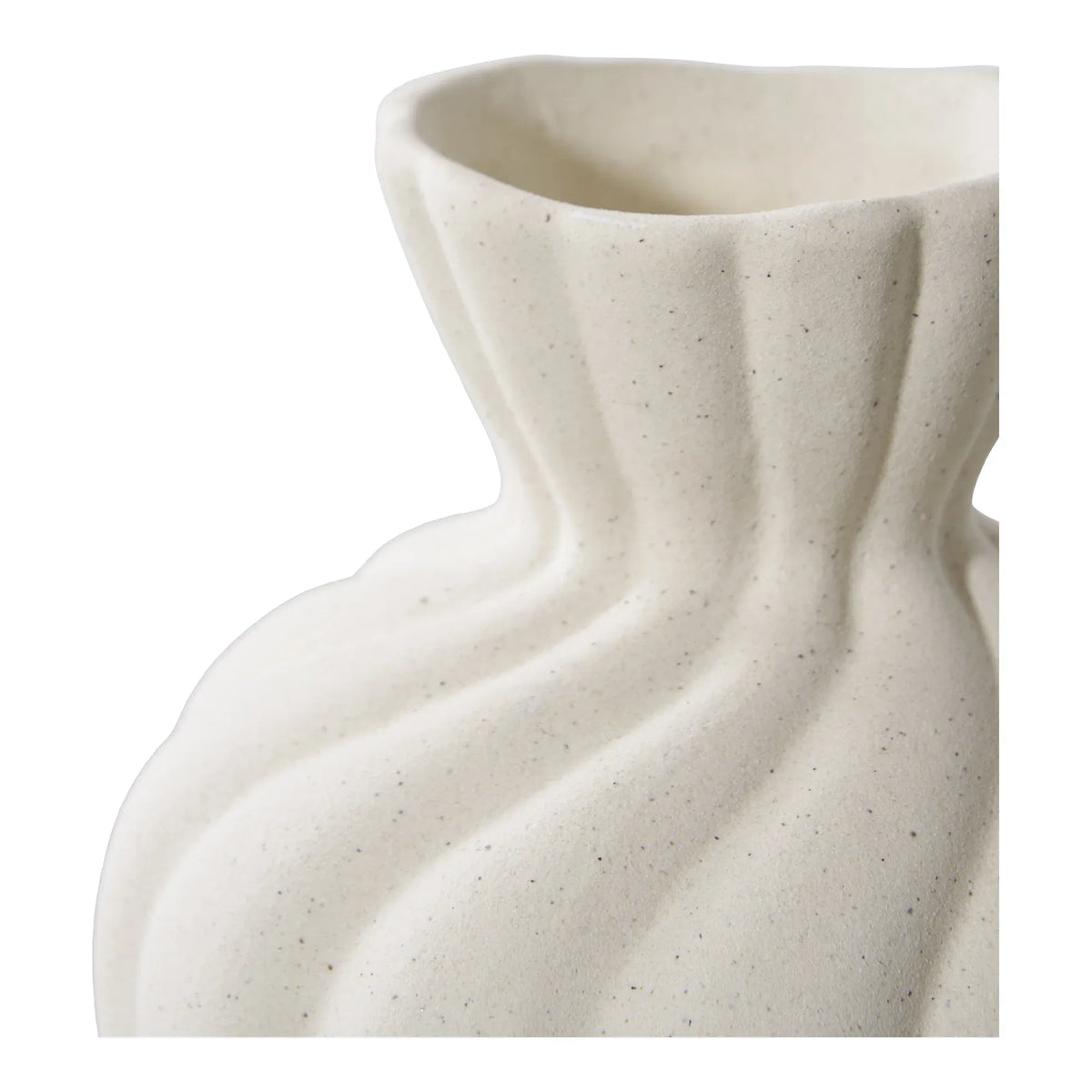 Βάζα Vase - Κεραμικά Άσπρα Σετ Των 2 τμχ W9/11 x L8.8/10.5 x H12/15 cm HOUSE NORDIC