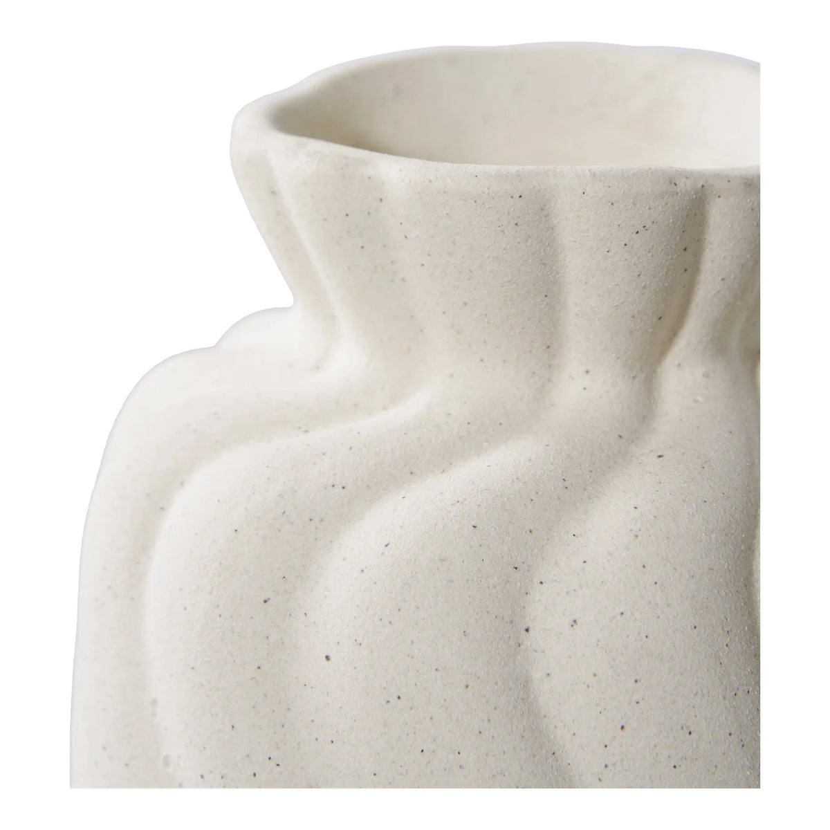 Βάζα Vase - Κεραμικά Άσπρα Σετ Των 2 τμχ W9/11 x L8.8/10.5 x H12/15 cm HOUSE NORDIC