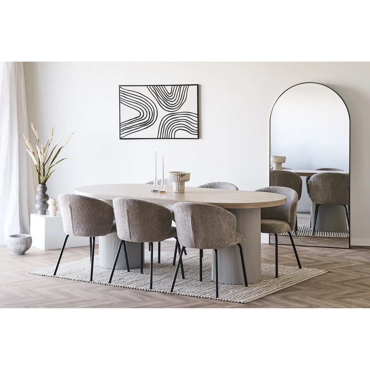 Βάζο Κεραμικό Μπεζ ø10,5xH19,5 cm HOUSE NORDIC