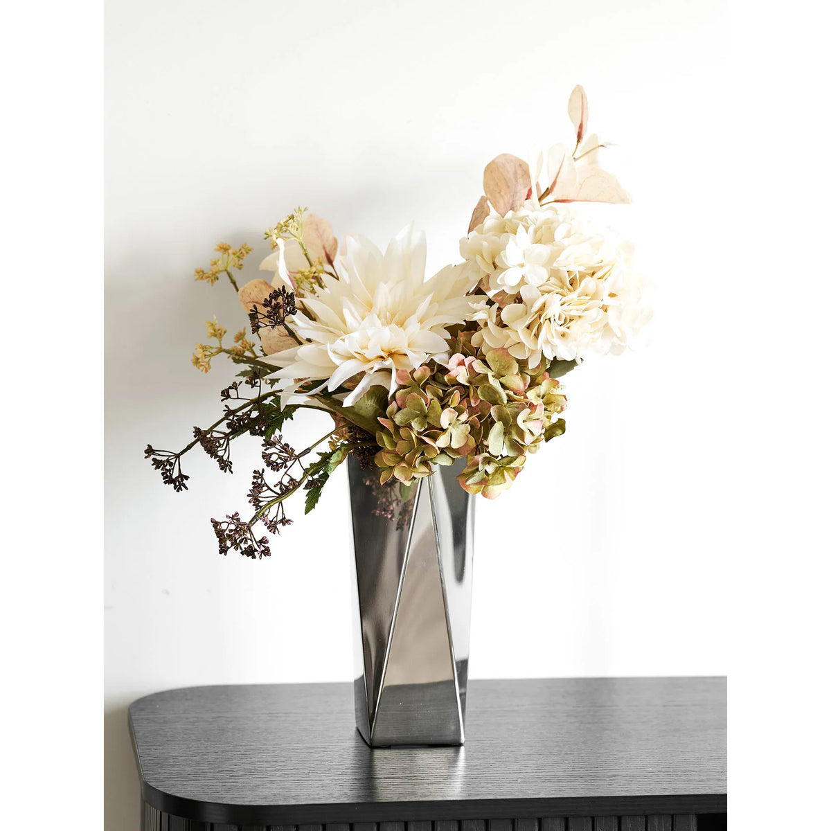 Βάζο Vase - Ανοξείδωτο Ατσάλι Ασημί W8 x L8 x H23 cm HOUSE NORDIC
