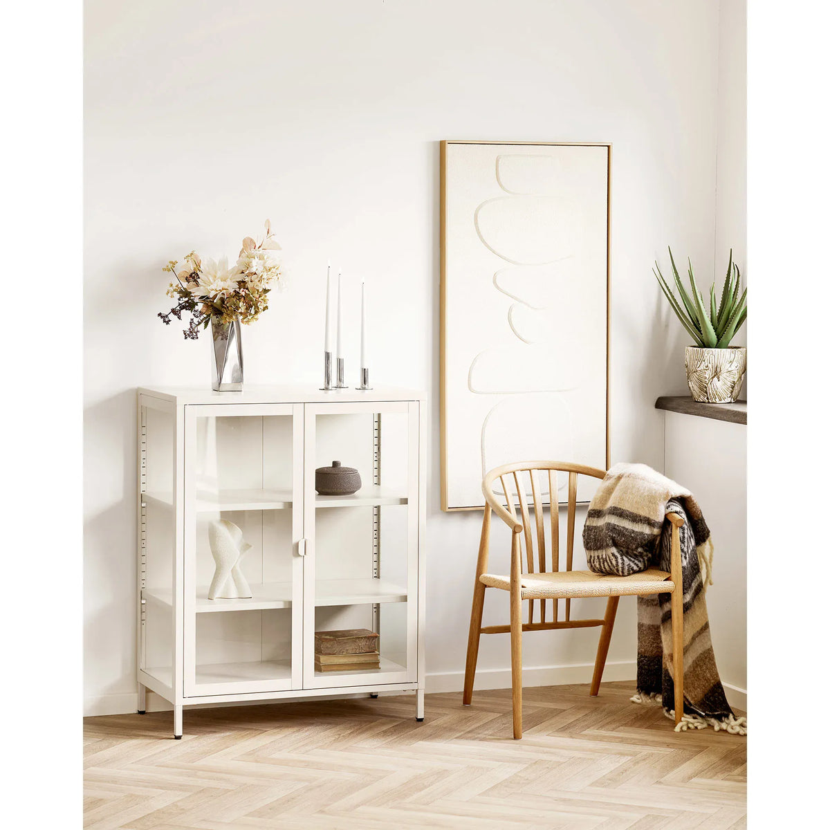 Βάζο Vase - Ανοξείδωτο Ατσάλι Ασημί W8 x L8 x H23 cm HOUSE NORDIC