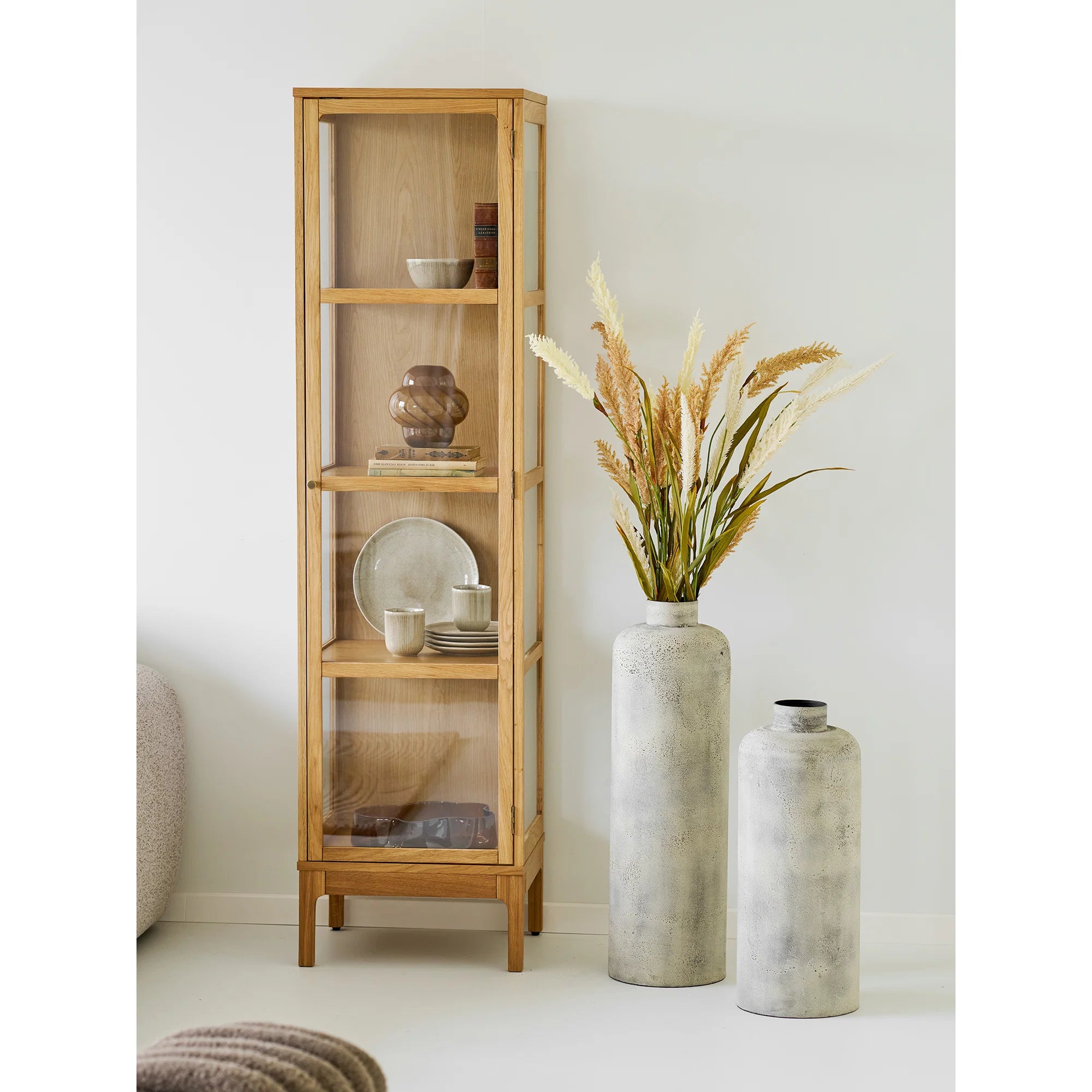 σμητικό Βάζο Hou Antique Μπεζ Μεταλλικό ø24x Η78,5 cm HOUSE NORDIC