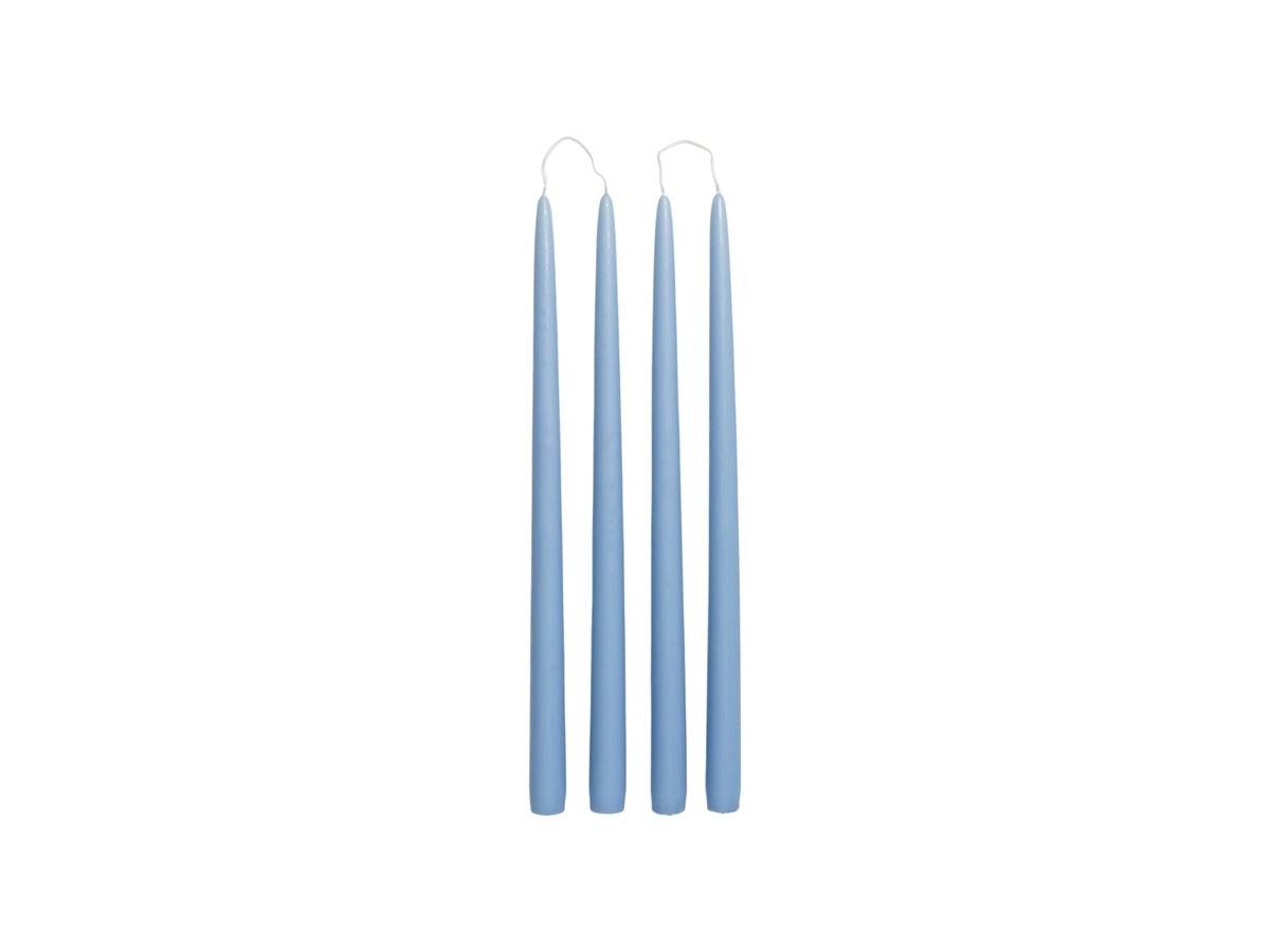 Broste Copenhagen Κεριά Κερί Smooth Taper Burn Set 4 τμχ Time 10.5 h Γαλάζιο  Ø2,2 x H38 cm S/4 Broste Copenhagen