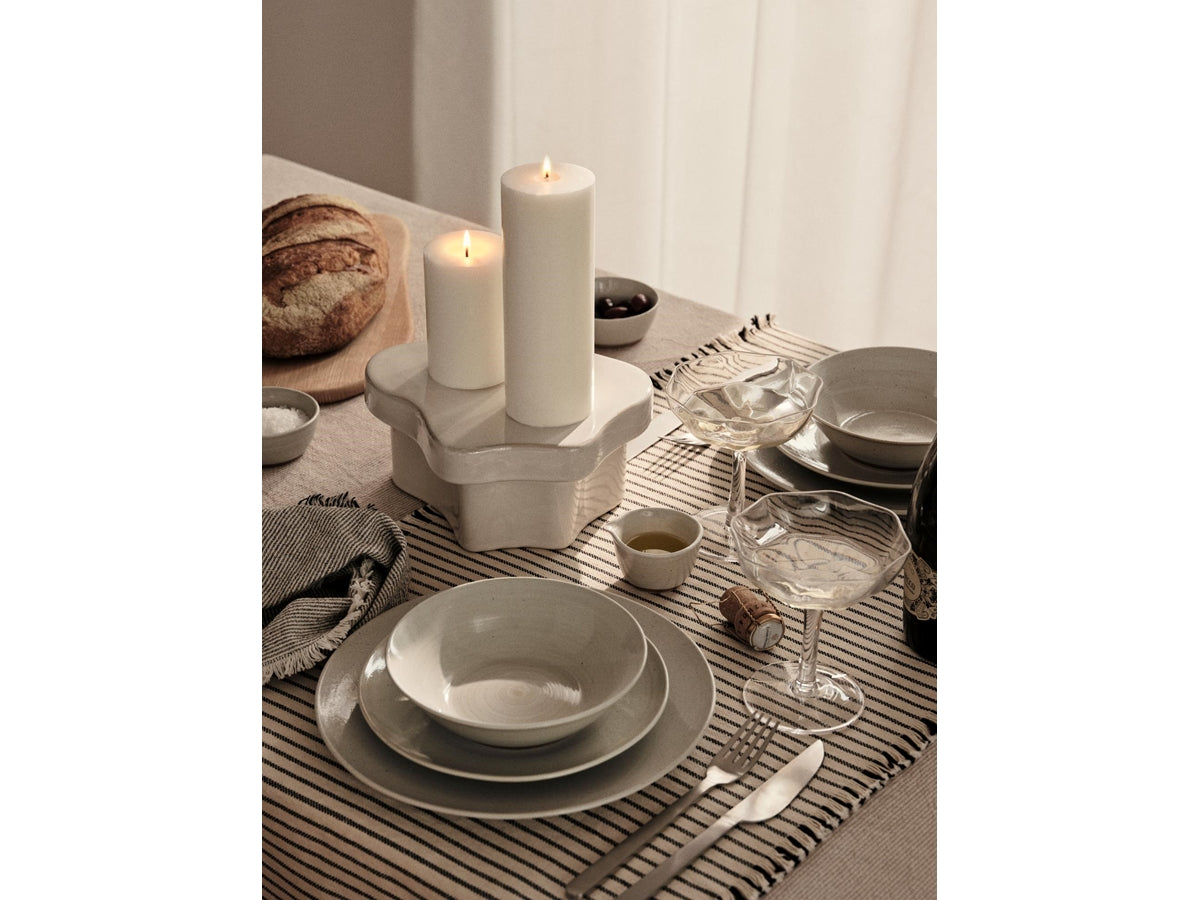 Broste Copenhagen Κεριά Κερί Eco Pillar / Burn Time 35 h Λευκό Ø6,7 x H10 cm Broste Copenhagen