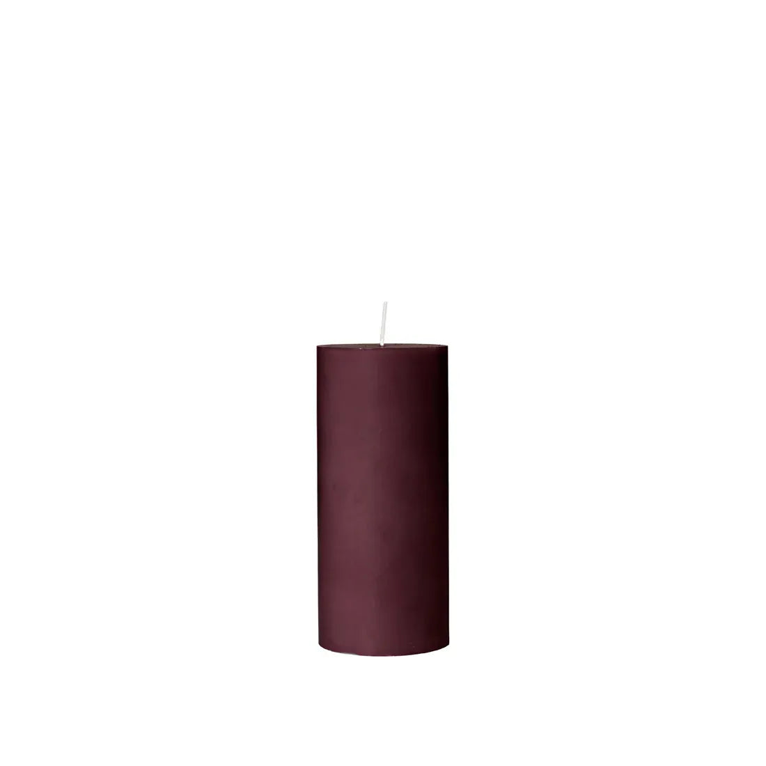 Κερί Eco Pillar - Σκούρο Μωβ Burn Time 50h Ø6,7 x H15 cm Broste Copenhagen