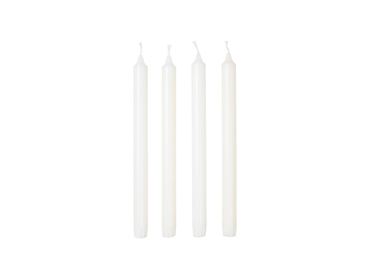 Broste Copenhagen Κεριά Κερί Eco Taper / Λευκό Burn Time 9.5 h Ø2,2 x H28 cm Broste Copenhagen