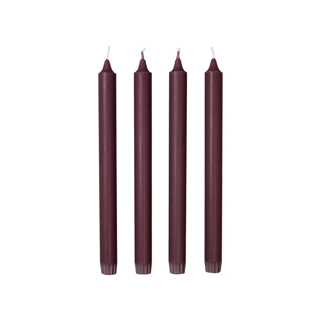 Κεριά Eco Taper - Σκούρο Μωβ Burn Time 9.5h Σετ Των 4 τμχ Ø2,2 x H28 cm Broste Copenhagen