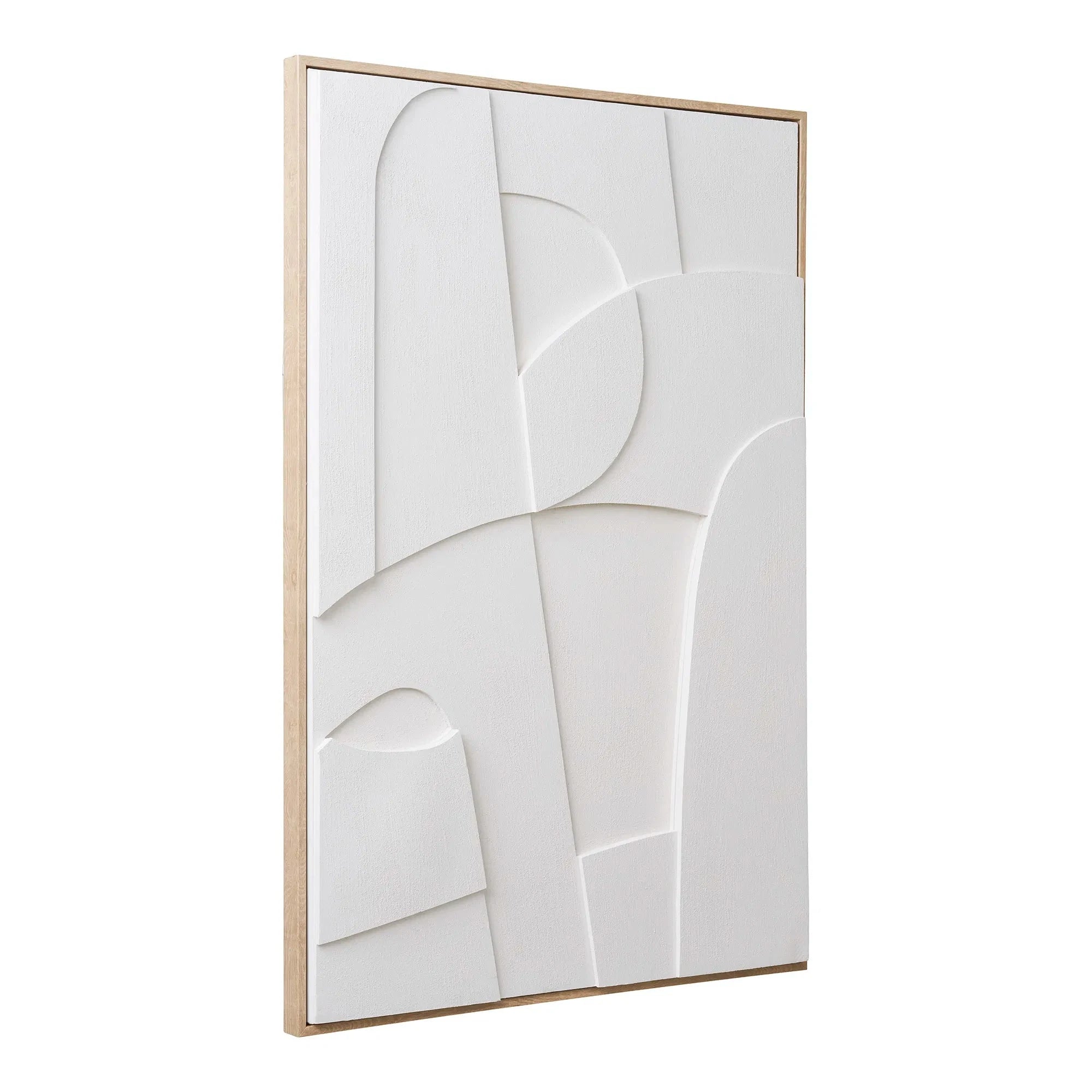 HOUSE NORDIC Πίνακας Έργο Τεχνης Σε Καμβά MDF/ Polyester Madeline Relief Άσπρο W60 x H90 cm HOUSE NORDIC