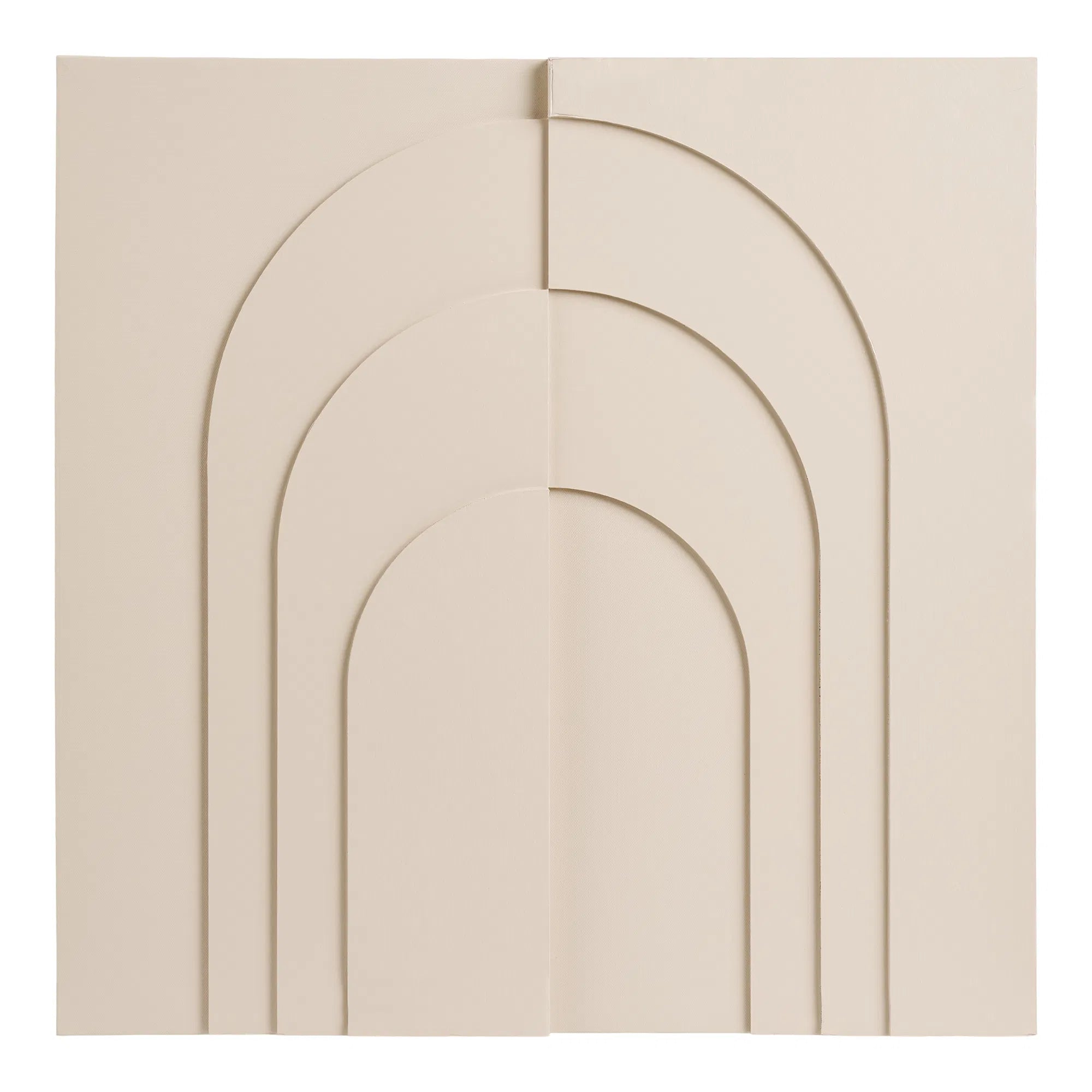 HOUSE NORDIC Πίνακας Έργο Τεχνης Σε Καμβά MDF Ina Μπεζ 60x60 cm HOUSE NORDIC