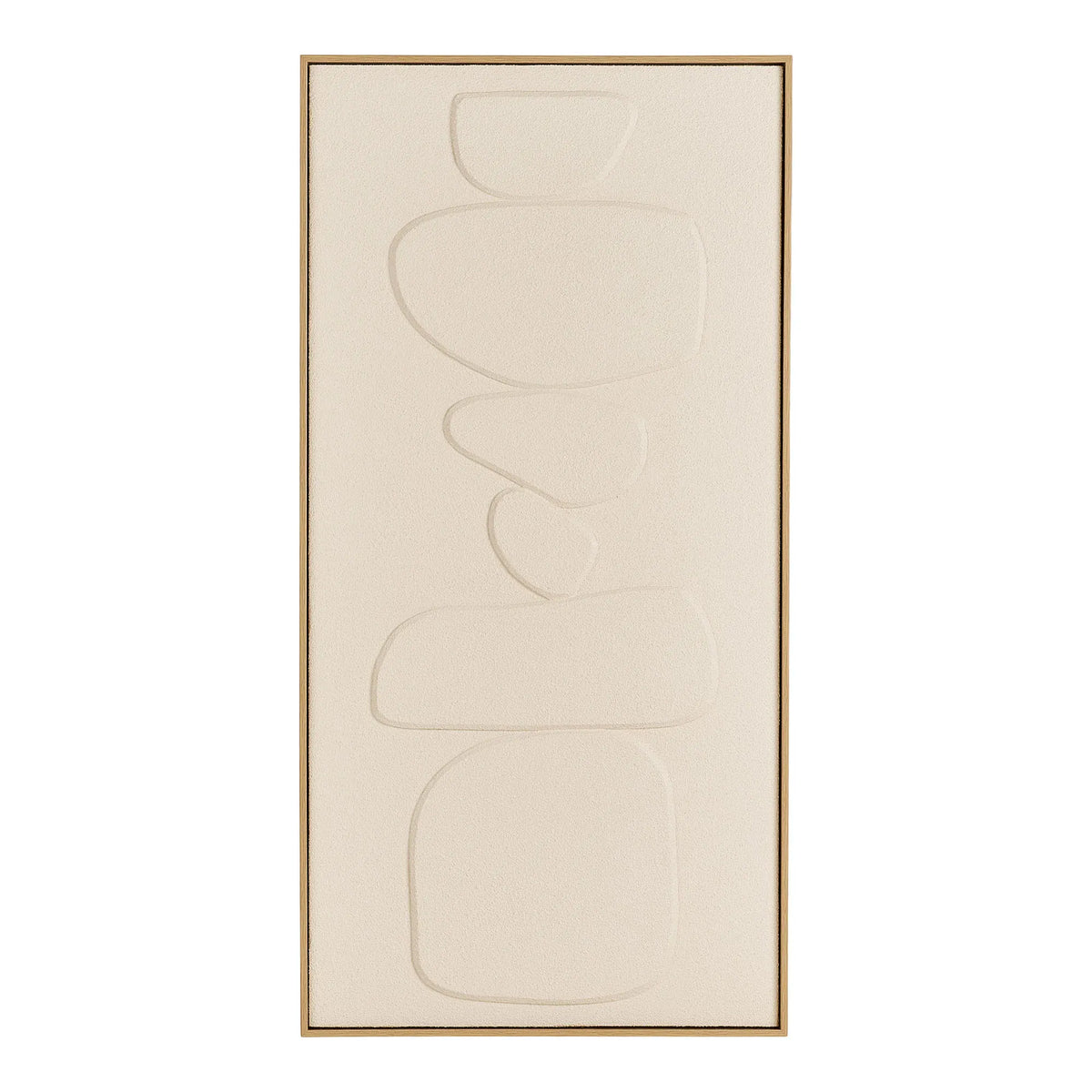 Διακοσμητικός Πίνακας Σε Καμβά Victoria Relief No.1 - Ξύλο Πεύκου Πολυεστέρας Μπεζ W60 x L4.5 x H120 cm HOUSE NORDIC