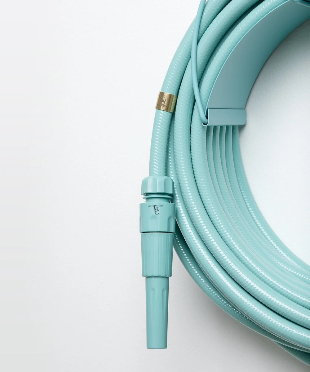 GARDEN GLORY Garden Kit Hose Kit Caribbean Kiss Τιρκουάζ (Περιλαμβάνει Λάστιχο-Ακροφύσιο-Βάση Λάστιχου)Διάμ. Βάσ. :12x32xH24cm Μήκος Λάστ. 20m Garden Glory