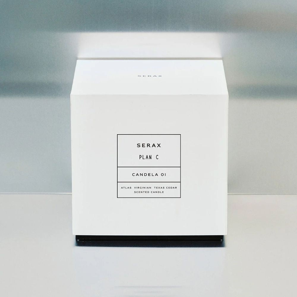 Αρωματικό Κερί Scented 01 S Μπλε-Μαύρο Γυάλινο L 8.5 W 8.5 H 14cm SERAX