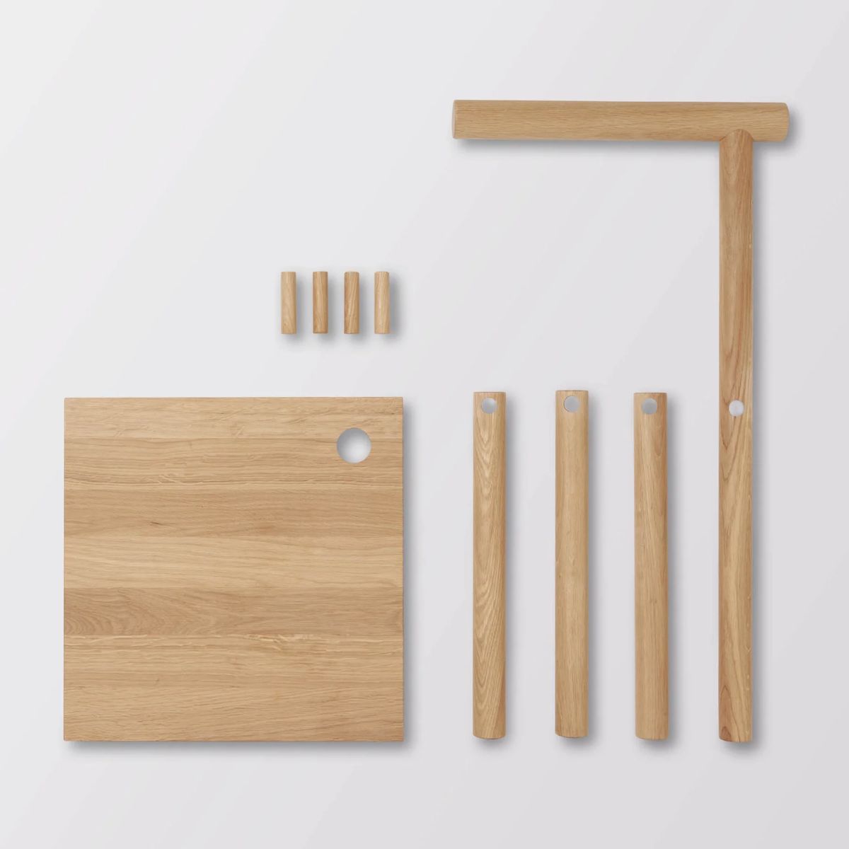 KRISTINA DAM studio Chair Καρέκλα Γλυπτικής Φυσικό Χρώμα 42x42x80cm KRISTINA DAM