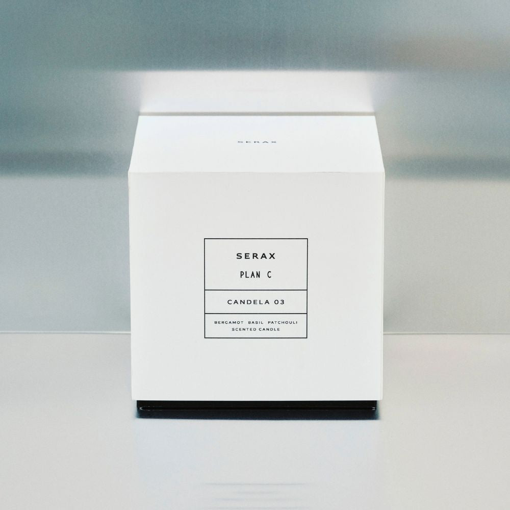 Αρωματικό Κερί Scented 03 B Μπορντό-Κίτρινο Γυάλινο L 17 W 17 H 16 cm SERAX