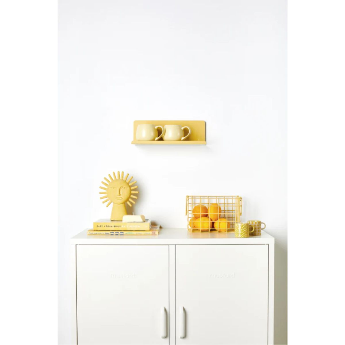 Mustard Ράφι Μεταλλικό ράφι The Ledge Small in Butter Χάλυβα H12xW35xD13cm Mustard