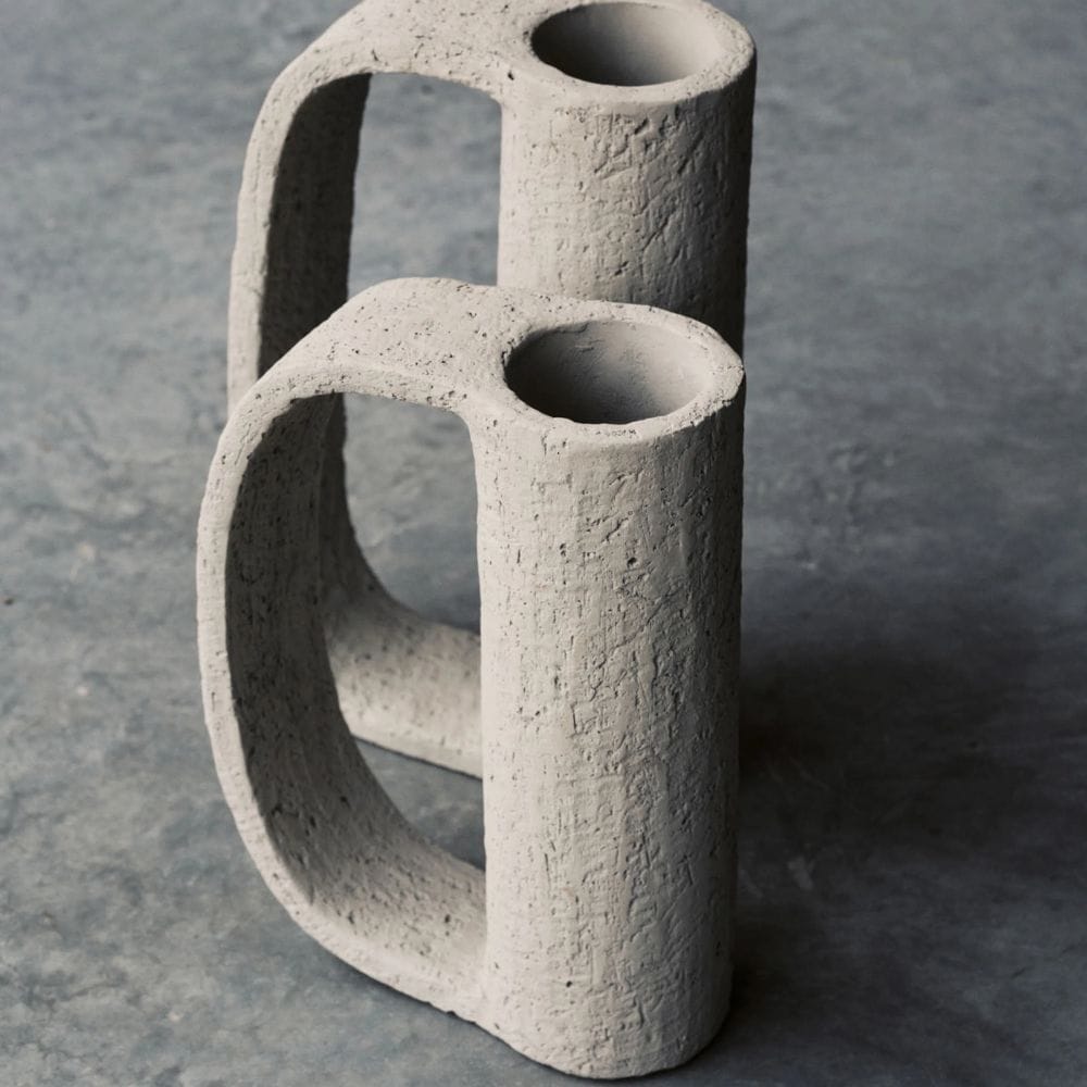 Βάζο 02 L Cement FCK Interior Γκρι L 17 W 9 H 31 CM SERAX