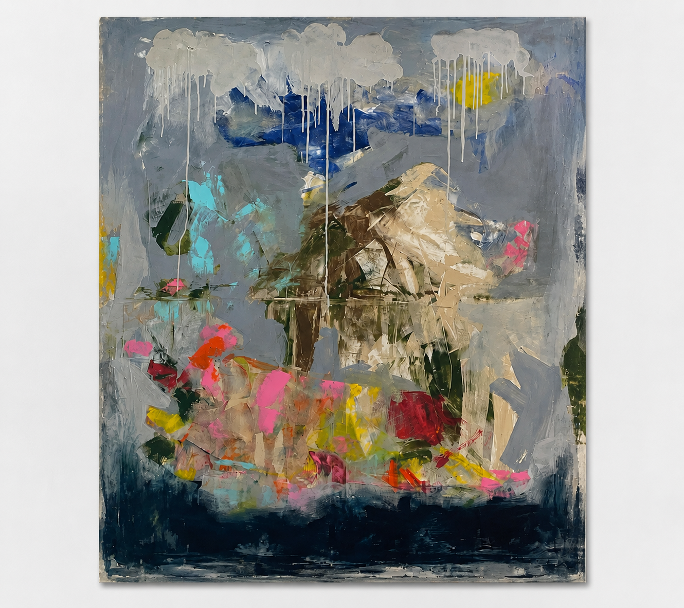 Πίνακας ζωγραφικής 4 Season Acrylic & Oil Pastel, Oil Painting (170x150cm) Hintsdeco