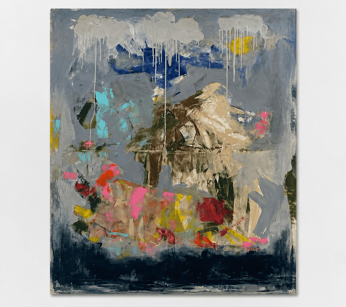 Πίνακας ζωγραφικής 4 Season Acrylic & Oil Pastel, Oil Painting (170x150cm) Hintsdeco