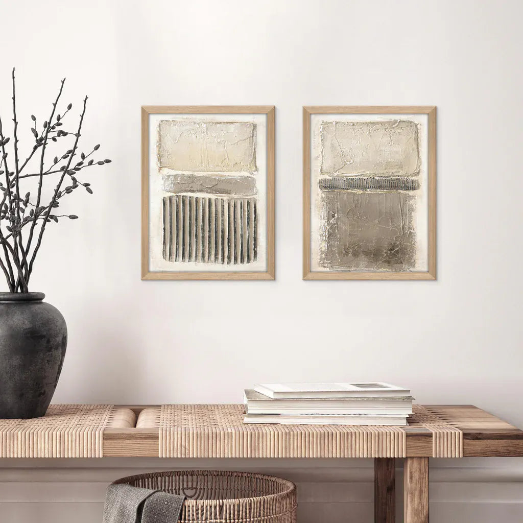Έργο Τέχνης Art Structure 1 Nordic Art - Δρύινη Κορνίζα W50 x H70 cm MALERIFABRIKKEN