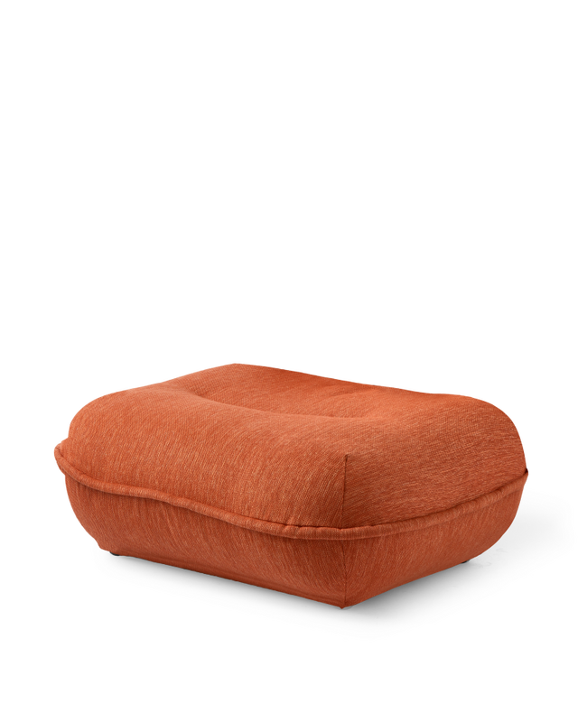 POLSPOTTEN Πουφ Berry Πουφ W95 x D103 x H70 cm Πορτοκαλό POLSPOTTEN