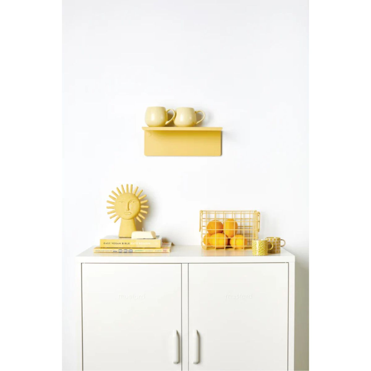 Mustard Ράφι Μεταλλικό ράφι The Ledge Small in Butter Χάλυβα H12xW35xD13cm Mustard