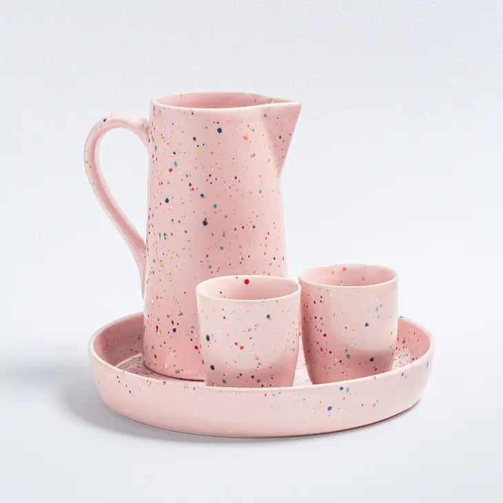EGG BACK HOME Κανάτα Κανάτα New Party Pitcher 1.7L Ροζ Κεραμική D:8cm H:23cm EGG BACK HOME