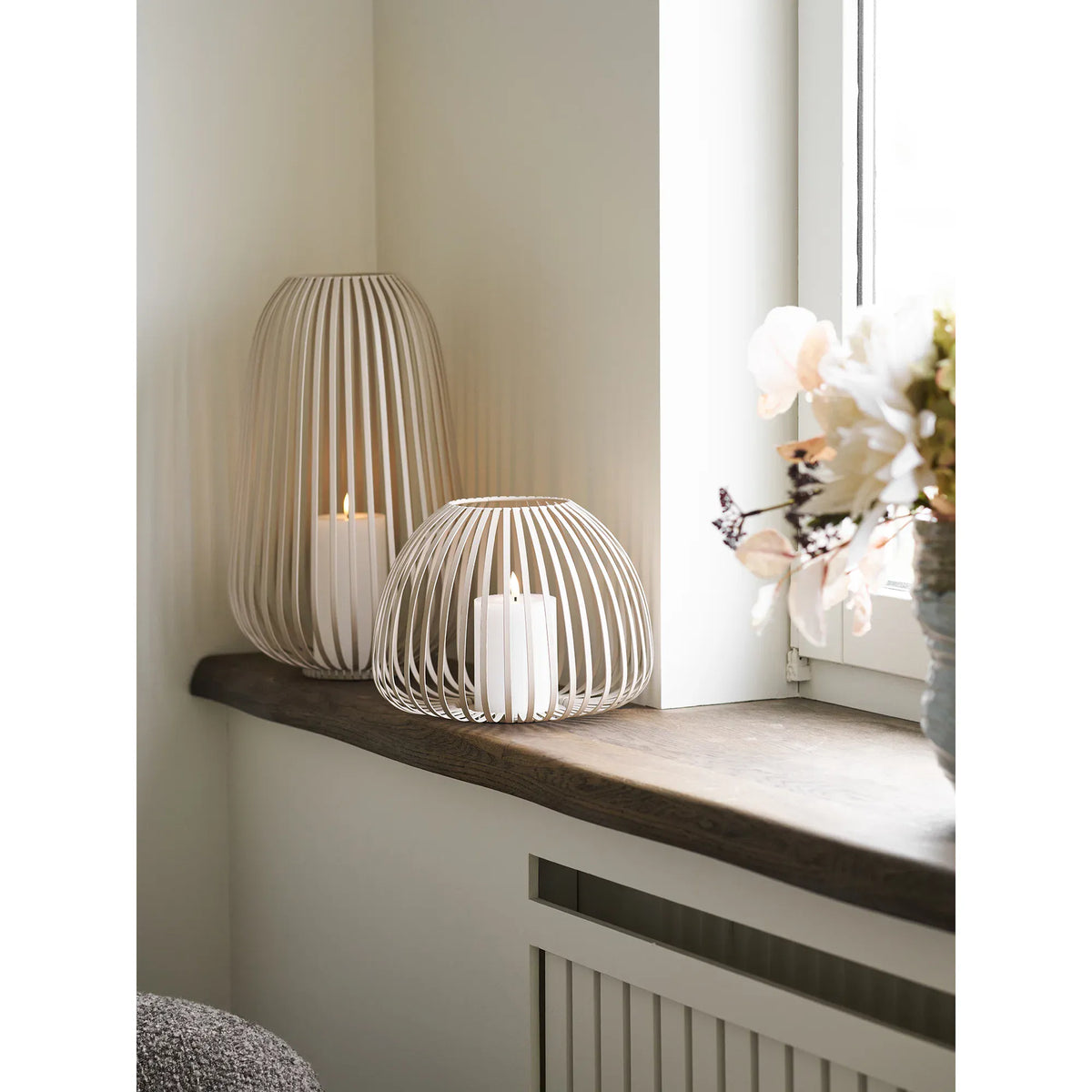 Φανάρι Stoense Μέταλλο Μπεζ ø24,5 x Η40 cm HOUSE NORDIC