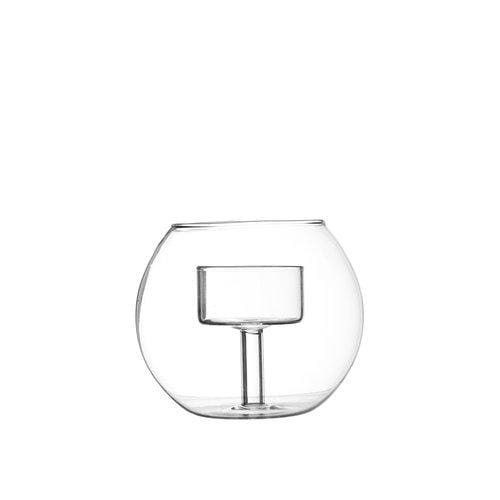 INA Γυάλινο Κηροπήγιο Clear – Ø8 εκ. HintsDeco
