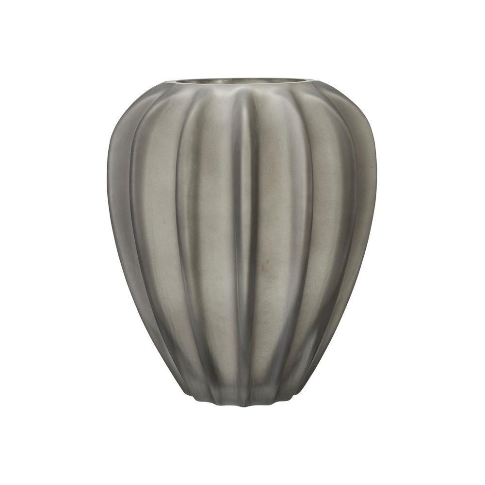Wikholm Form Βάζο Βάζο Wave Large Frosted Γυαλί Γκρί 23x28 cm Wikholm Form