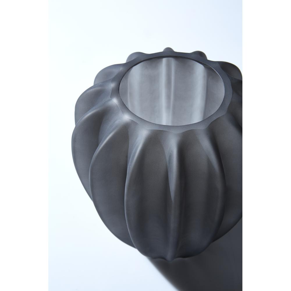 Wikholm Form Βάζο Βάζο Wave Large Frosted Γυαλί Γκρί 23x28 cm Wikholm Form