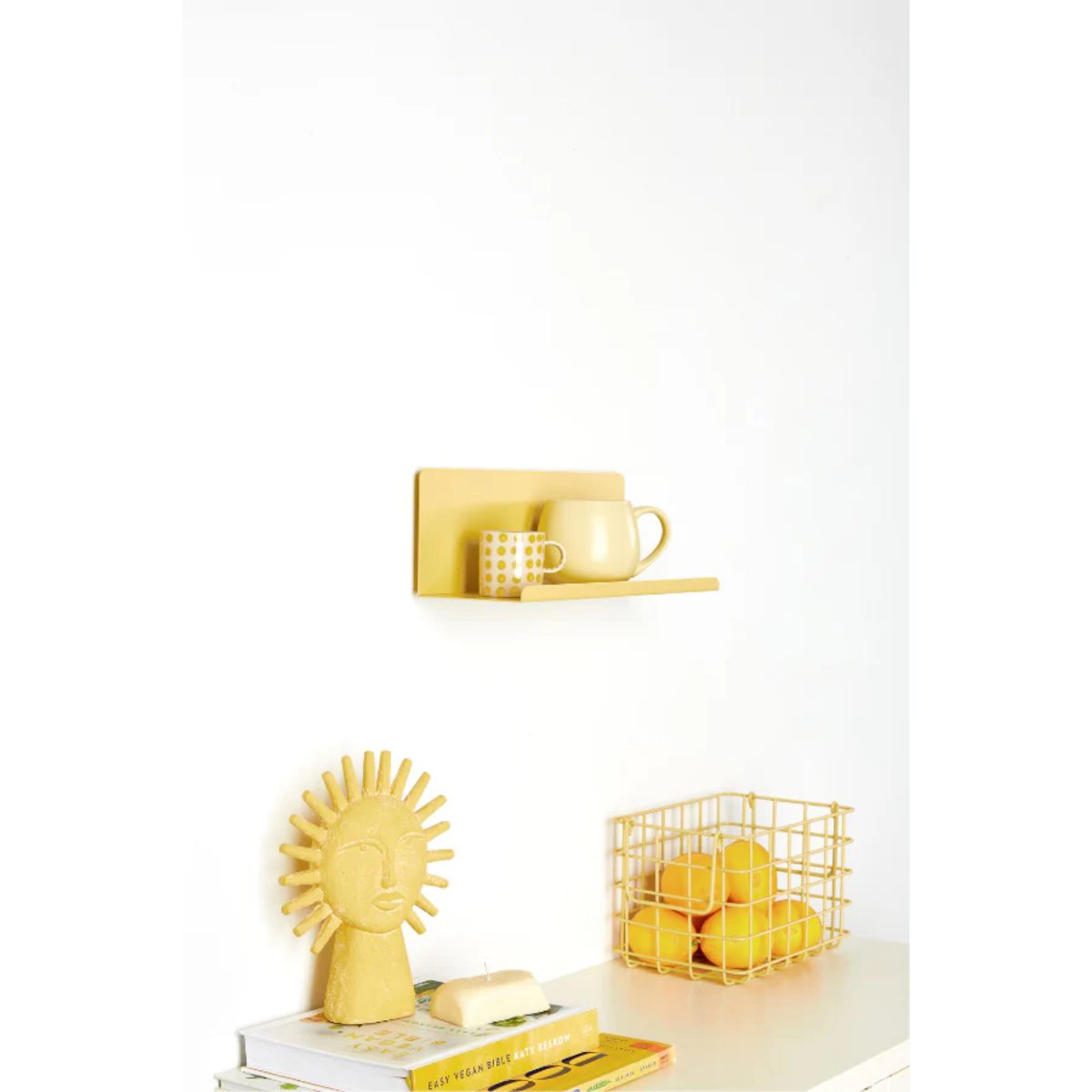 Mustard Ράφι Μεταλλικό ράφι The Ledge Small in Butter Χάλυβα H12xW35xD13cm Mustard