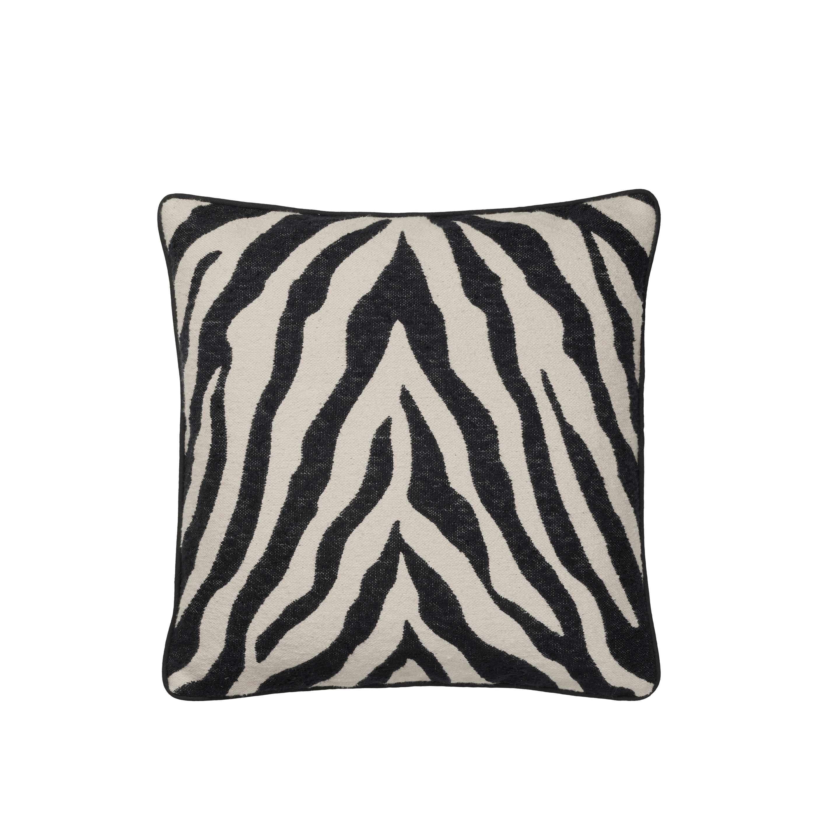 Κάλυμμα Μαξιλαριού Zebra Μαύρο/ Μπεζ 100% Βαμβάκι W50 x L50 cm Broste Copenhagen