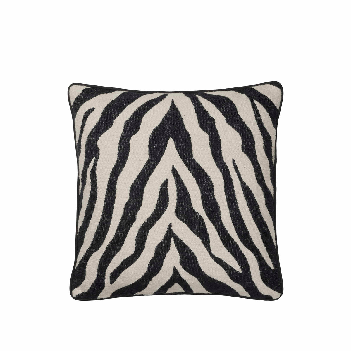 Κάλυμμα Μαξιλαριού Zebra Μαύρο/ Μπεζ 100% Βαμβάκι W50 x L50 cm Broste Copenhagen
