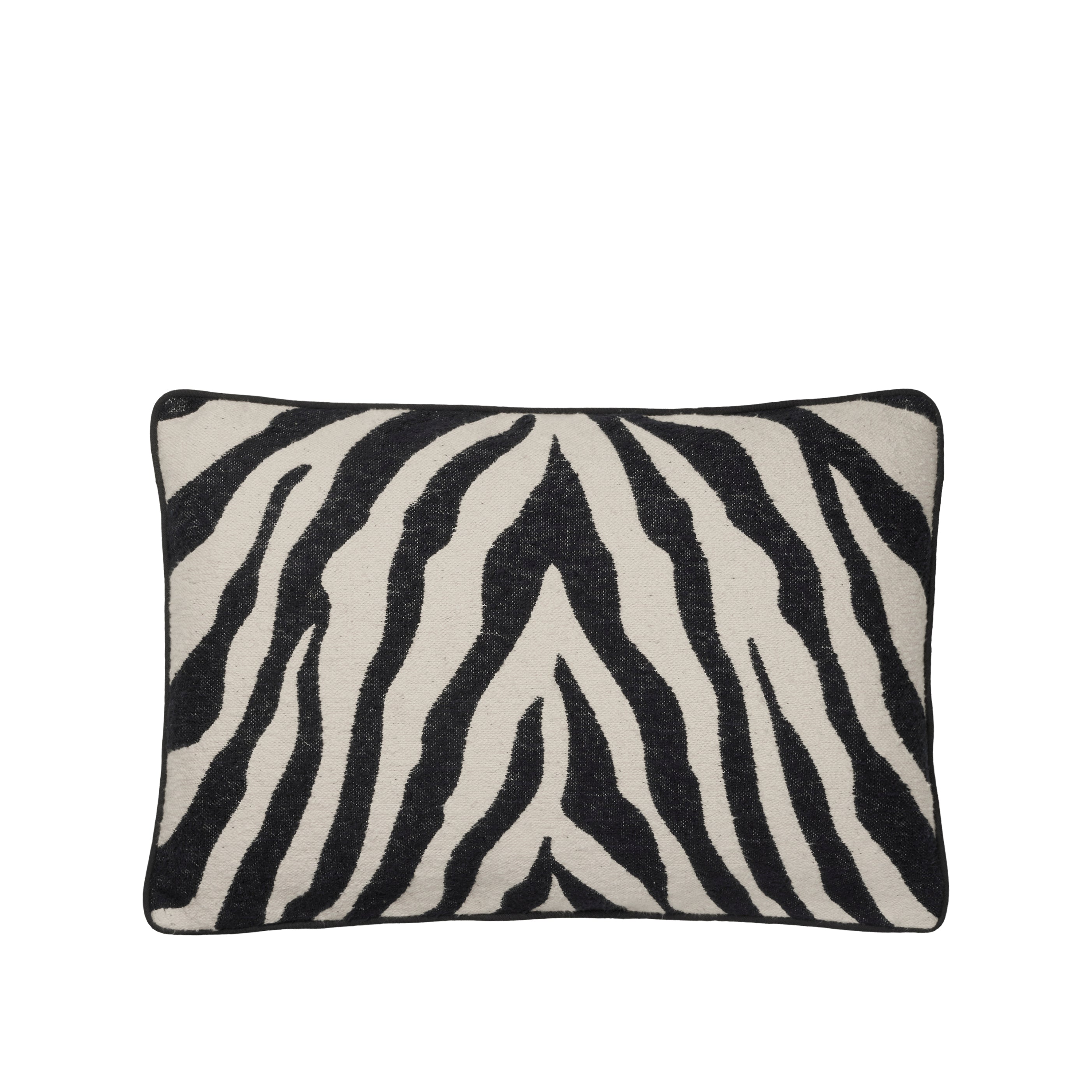 Κάλυμμα Μαξιλαριού Zebra Μαύρο/ Μπεζ 100% Βαμβάκι W40 x L60 cm Broste Copenhagen