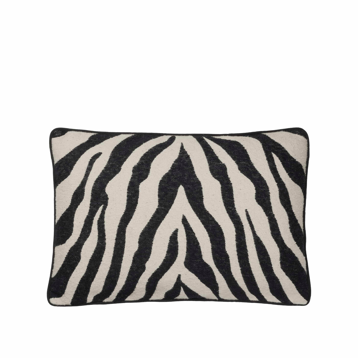 Κάλυμμα Μαξιλαριού Zebra Μαύρο/ Μπεζ 100% Βαμβάκι W40 x L60 cm Broste Copenhagen