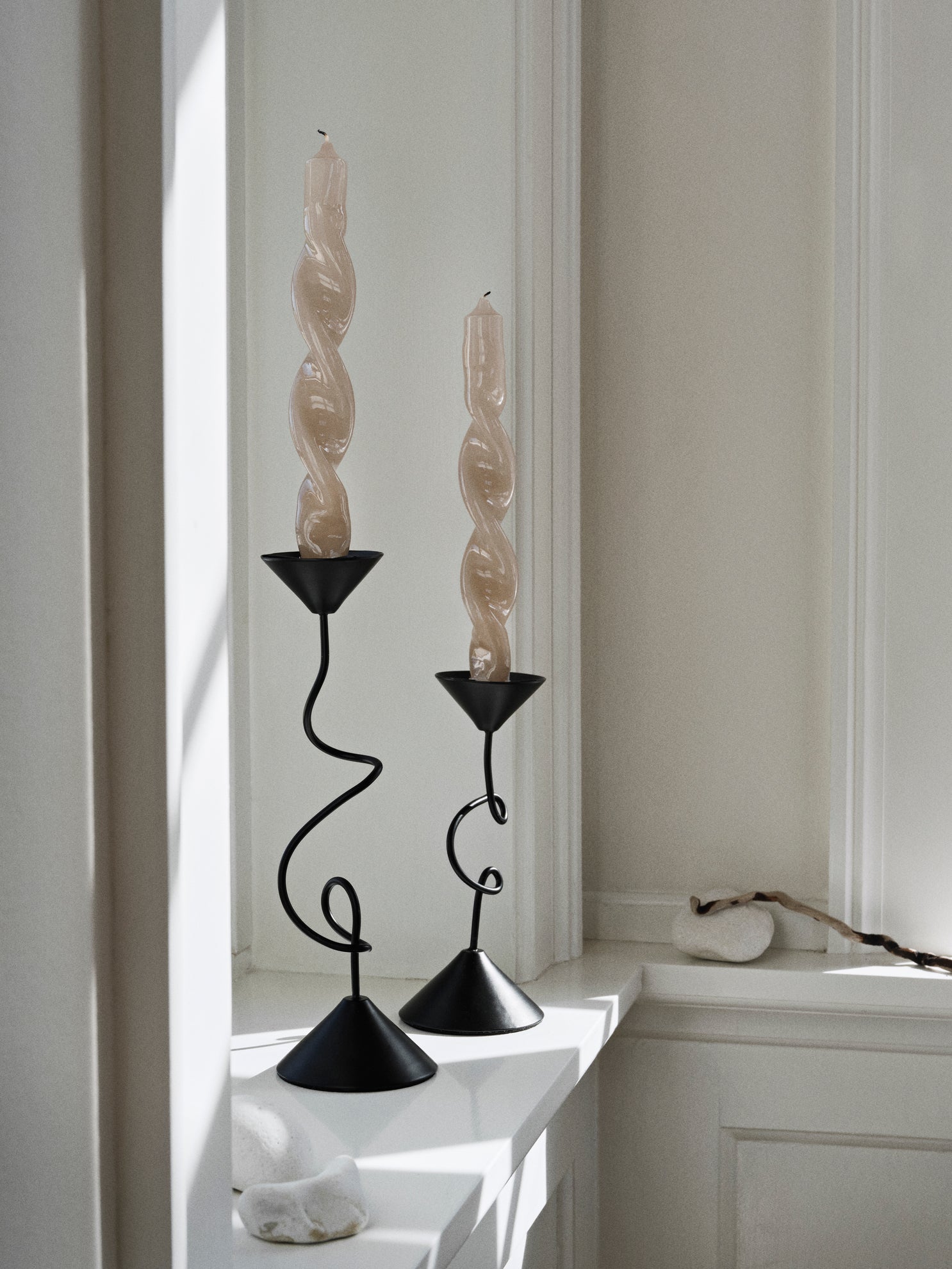 Broste Copenhagen Κηροπήγιο Selma Κυροπήγιο Σίδερο Μαύρο Ø8xH19.5 cm Broste Copenhagen