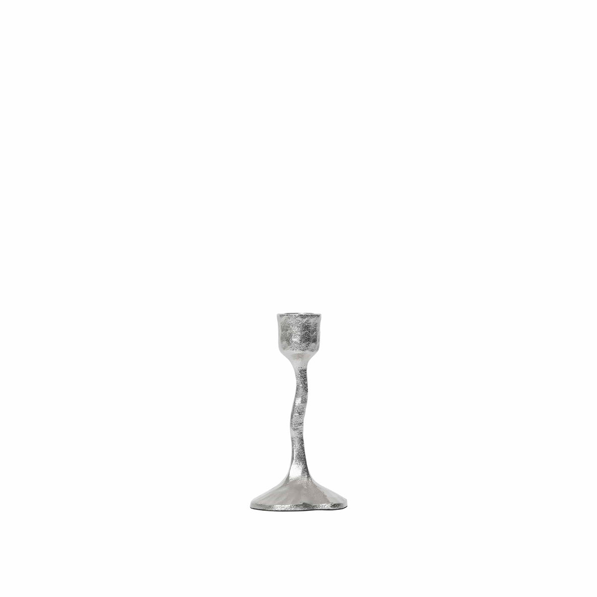 Κηροπήγιο Amy S Silver Αλουμίνιο Ø7,5 x H15 cm Broste Copenhagen