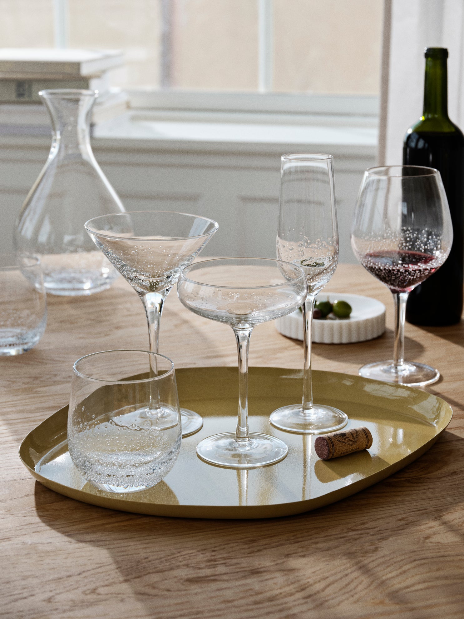 Broste Copenhagen Πιάτο Κεραμική Πιατέλα Mie L Μπεζ W32xL39xH3 cm Broste Copenhagen