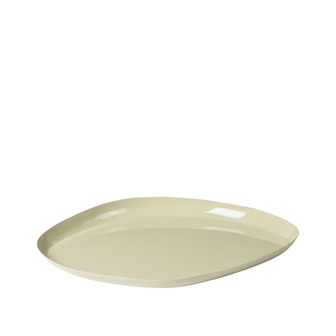 Broste Copenhagen Πιάτο Κεραμική Πιατέλα Mie L Μπεζ W32xL39xH3 cm Broste Copenhagen