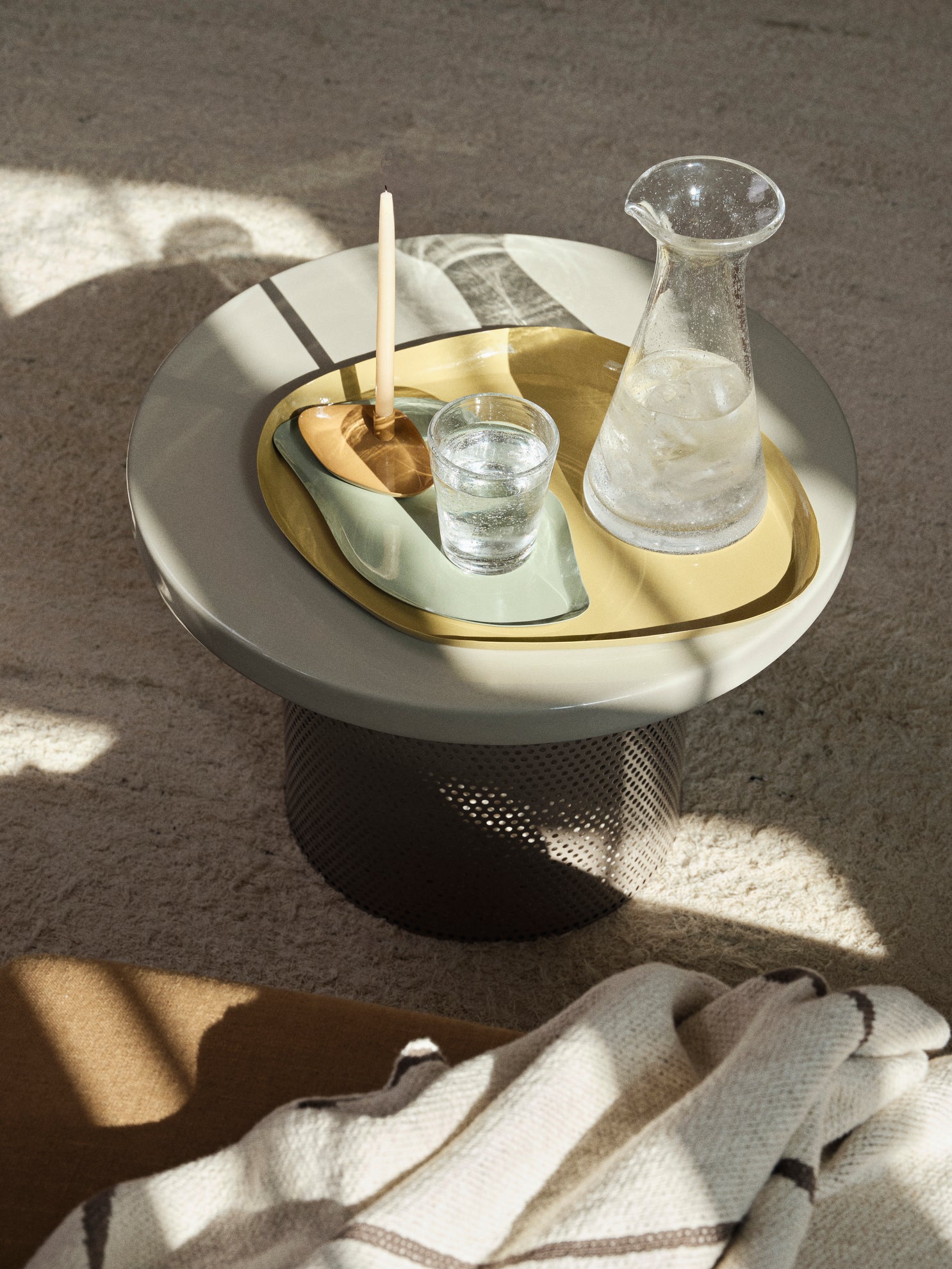 Broste Copenhagen Πιατέλα Κεραμική Πιατέλα Mie L Κίτρινο W32xL39xH3 cm Broste Copenhagen