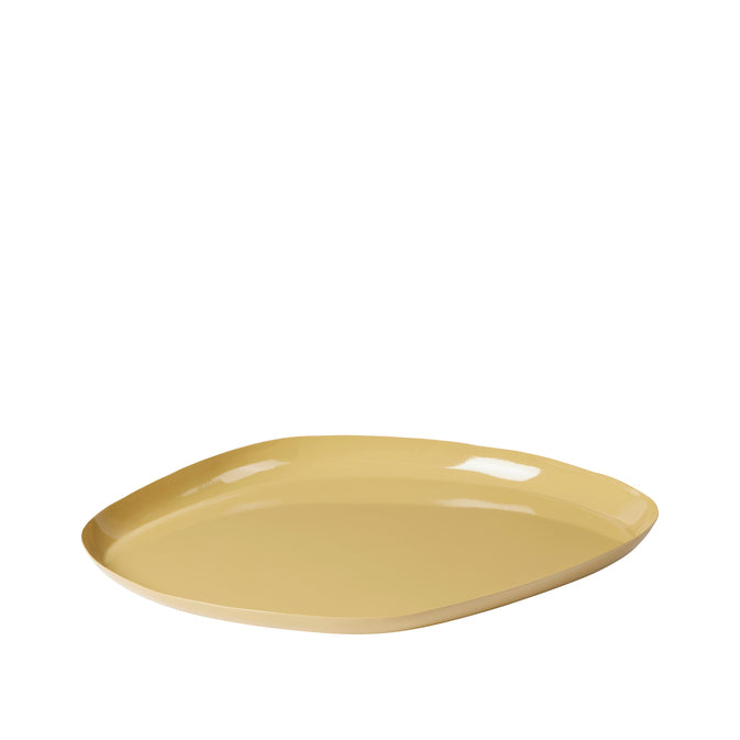 Broste Copenhagen Πιατέλα Κεραμική Πιατέλα Mie L Κίτρινο W32xL39xH3 cm Broste Copenhagen
