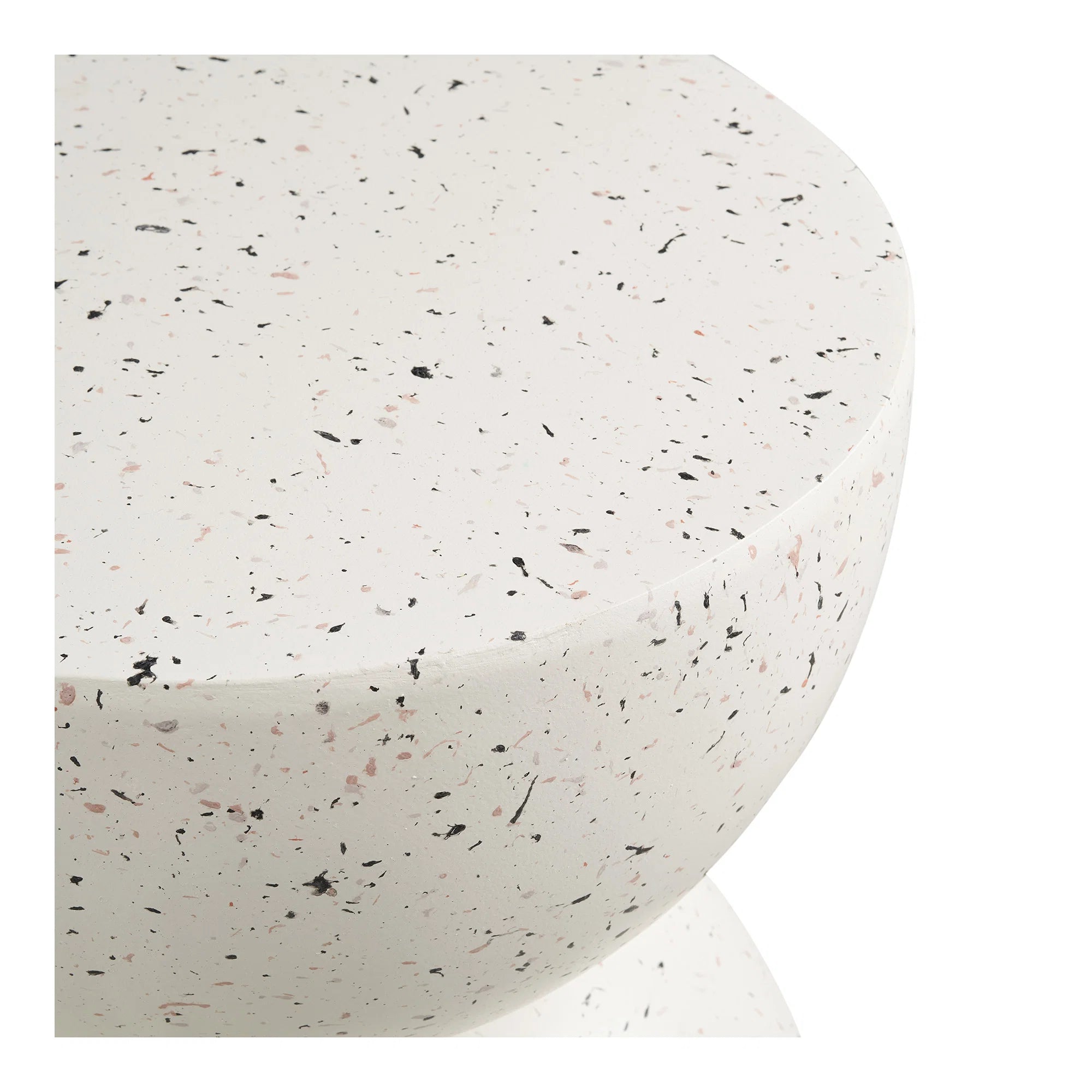 Βοηθητικό Τραπέζι Bonita Off White Fiberclay/ Terrazzo Look ø40x45 cm HOUSE NORDIC