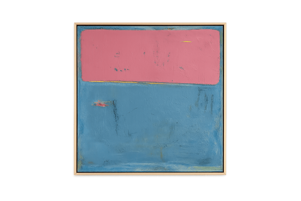 κής σε Kαμβά Acrylic with Oil Pastel με ξύλινη Κορνίζα, Sunship (70x70) Hintsdeco