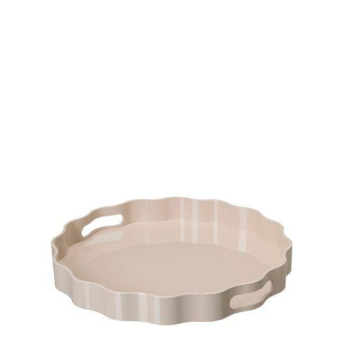 YEN Δίσκος Σερβιρίσματος Beige Aνακυκλώσιμο PVC– Ø31 εκ. Hintsdeco