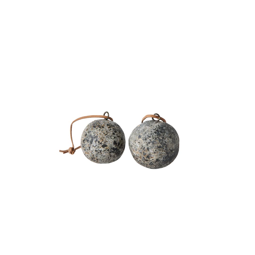 Διακοσμητική Μπάλα Echo S Set/2 Γκρι Τερακότα - Ø6 cm MUUBS