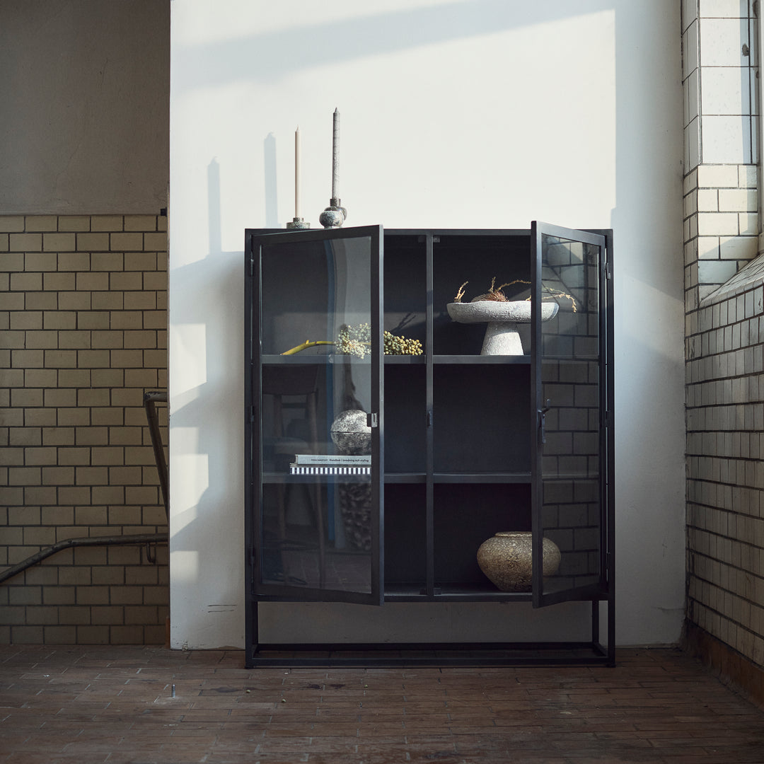 Διακοσμητικό Μπολ Luna M - Γκρι Τερακότα Ø34 x H17,5 cm MUUBS